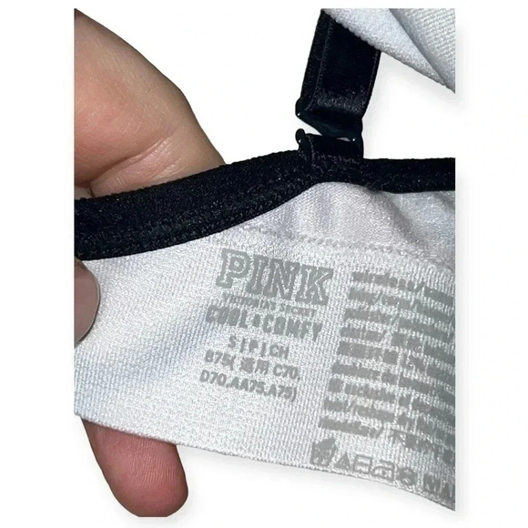 1813. PINK BY VICTORIA’S SECRET COOL & COMFY WIRELESS BRA TROPICAL PRINT SIZE SM - Picture 4 of 7